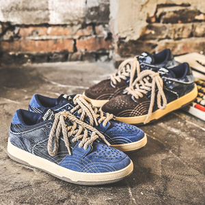 Chaussures en denim pour skateboard, marque privée personnalisée par le fabricant, baskets tendance pour hommes - Product Image 1