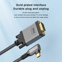USB-C-auf-VGA-Kabel, USB-Typ-C-auf-VGA-Konverter, 1080p 60Hz, für Laptops, Mobiltelefone, Tablets, HDTV-Displays und Projektoren