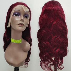 Letsfly 10A 99J #   Pelucas Frontales de Encaje 13x4 con Ondas de Agua de Oreja a Oreja, 200% de Densidad, 18-30 Pulgadas, Cabello Humano Ondulado Profundo, Venta al por Mayor - Product Image 5