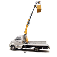 Mini-grue hydraulique électrique HAOY de 0,8 tonne montée sur camionnette pour concessionnaires OEM et équipateurs de véhicules