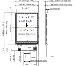 Écran LCD TFT 2,8 pouces 240x320 avec contrôleur ILI9341/ST7789 4-SPI - Product Image 4