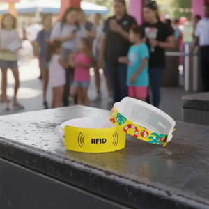 Événement promotionnel personnalisé NFC RFID UHF vinyle bracelet en plastique fête Festival <span class=keywords><strong>Concert</strong></span> billet conception entrée mode Identification - Product Image 6
