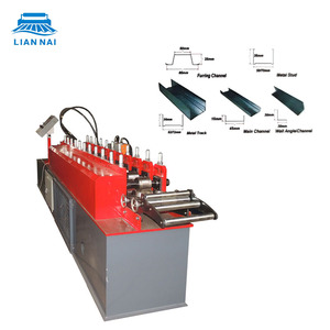 리안나이 PLC 제어 석고보드 프로파일 제작 기계 스터드 및 트랙 롤 성형 기계 - Product Image 1