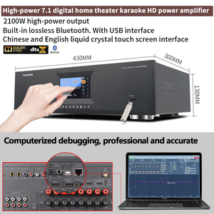 Juego de altavoces de techo para cine en casa, amplificador decodificador envolvente DTS Shadow K con sistema de altavoces <span class=keywords><strong>Subwoofer</strong></span>, 7,1, - Product Image 4