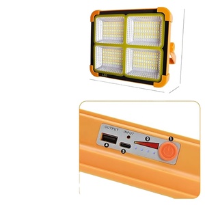 Portable Emergency Work <b>Light</b> Camping Floodlight Solar USB Rechargeable Work <b>Light</b> for Garage Emergency Car Repair - Product Image 6