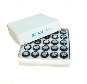 BONENS <b>Scale</b> Plate + Potentiometer Knob MF-A03 Dial Guitar <b>Mini</b> Effect Pedal Knobs 6mm Black - Product Image 6