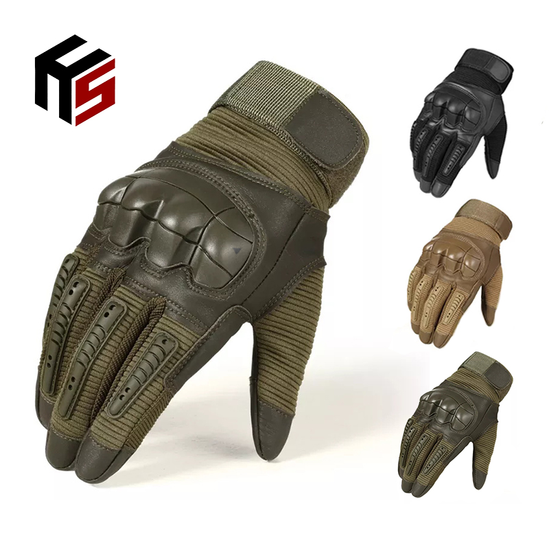 Оптовая продажа, уличные тактические боевые перчатки с твердыми костяшками, тренировочные зимние перчатки с пальцами