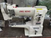 JN-335 Unique Aiguille Cylindre Bras Bande Reliure Machine À Coudre Composé Sac Chaussures En Cuir D'alimentation Industrielle Machine À Coudre