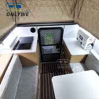 ONLYWE Caravane en aluminium pour pick-up |   Camper de camion sur mesure pour expéditions, prenant en charge les services OEM/ODM avec un design de plan 3D gratuit
