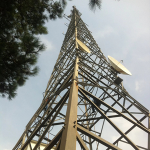 Galvanized Steel Self-supporting Lattice <strong>Communication</strong> Tower for Mobile <strong>Communication</strong> ISO9001 Certified Customizable Sizes - Product Image 1