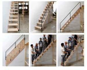 Sản Xuất Tại Trung Quốc 2.8M-3.8M Gỗ Nguyên Khối Hiện Đại Đa Năng Gấp Viền Cầu Thang Gỗ Sản Xuất Tại Trung Quốc - Product Image 5