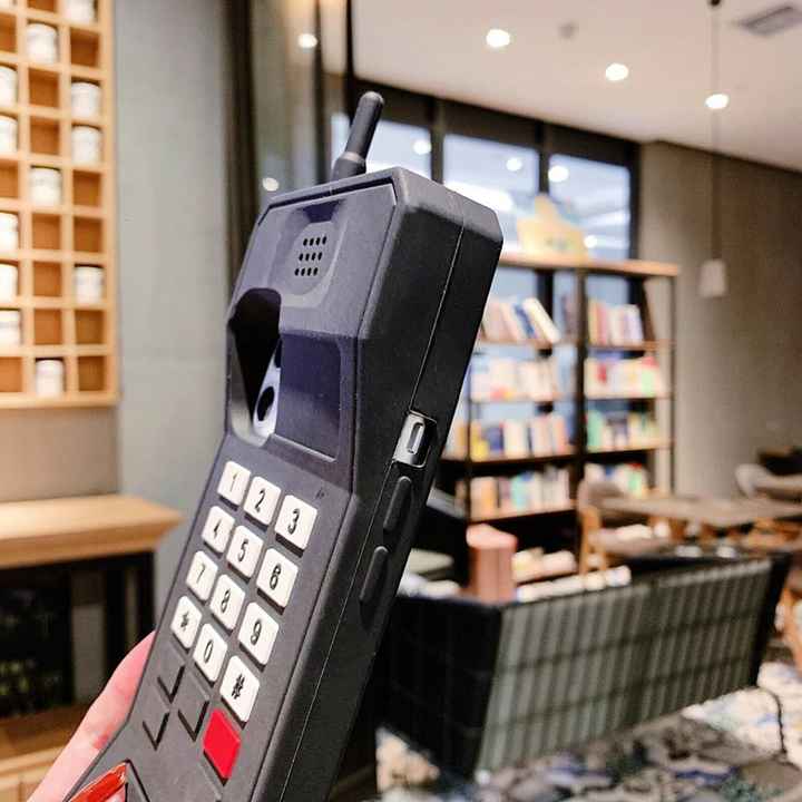 3D Retro Cellular Classic Mobile Phone Silicone Case for iPhone 12 Cute Retro Style Soft Silicone Cover for iPhone 11/12/13/8