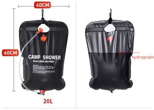 Sac de douche de <span class=keywords><strong>Camping</strong></span> Portable de 20l, seau en PVC Transparent de 5 Gallons, <span class=keywords><strong>chauffe</strong></span>-<span class=keywords><strong>eau</strong></span> <span class=keywords><strong>solaire</strong></span> d'extérieur pour voyage, voiture, <span class=keywords><strong>Camping</strong></span>, randonnée - Product Image 3