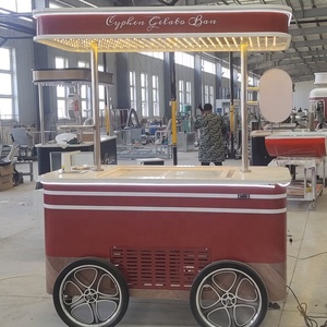 OEM קיוסק גלידה חטיף טאקו BBQ נקניקיות עגלת ג'לאטו הקפאה מזון נגרר משאית מזון ניידת - Product Image 2