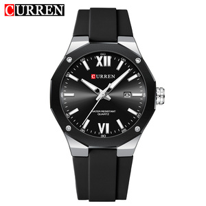 นาฬิกาข้อมือแฟชั่นผู้ชาย รุ่น 8465 CURREN นาฬิกากันน้ำพร้อมไฟกลางคืน นาฬิกาควอตซ์สำหรับผู้ชาย นาฬิกาสปอร์ตและลำลอง ตัวเรือนโลหะผสม - Product Image 2