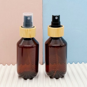 Botella de Spray de Plástico Ámbar de 100 ml para Uso <span class=keywords><strong>en</strong></span> Cabello y <span class=keywords><strong>Cuerpo</strong></span>, <span class=keywords><strong>con</strong></span> Pulverizador Fino - Product Image 1