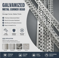 Promotion : Cornière en aluminium perforé galvanisé pour plâtre et stuc, maille décorative