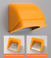 Boîtier de protection étanche pour borne de recharge extérieure, résistant aux intempéries et aux rayons UV, avec interrupteur
