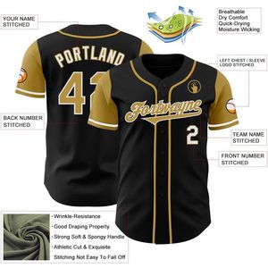 Camiseta de Béisbol Personalizada FOXA, Dos Tonos, con Botones, Manga Corta, Unisex, Absorbe la Humedad, Nombre del Equipo 00 - Product Image 2