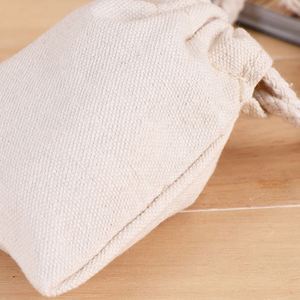 Custom Logo High Quality Recyclable Cotton <b>Drawstring</b> <b>Pouch</b> Eco-Friendly Screen Printing Storage Bag Craft Gift Candle Stickers - Product Image 2