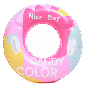 Inf KELUKEYA <b>Inflatable</b> Swimming Ring 90cm Lettered Unisex <b>Pool</b> <b>Float</b> With Handles - Product Image 5