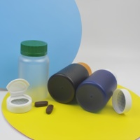 100cc 150cc 200cc bouteille de surface givrée vitamine produits de santé PET emballage pharmaceutique bouteille de capsule en plastique