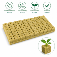 Cubes de laine de roche hydroponique à haute rétention d'eau et excellente aération 25x25x40mm 4000 cubes par boîte Vente en gros