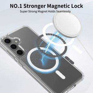 Cover Trasparente in PC Acrilico TPU con Magneti per Ricarica Wireless per Samsung Galaxy S24 S25 - Product Image 3