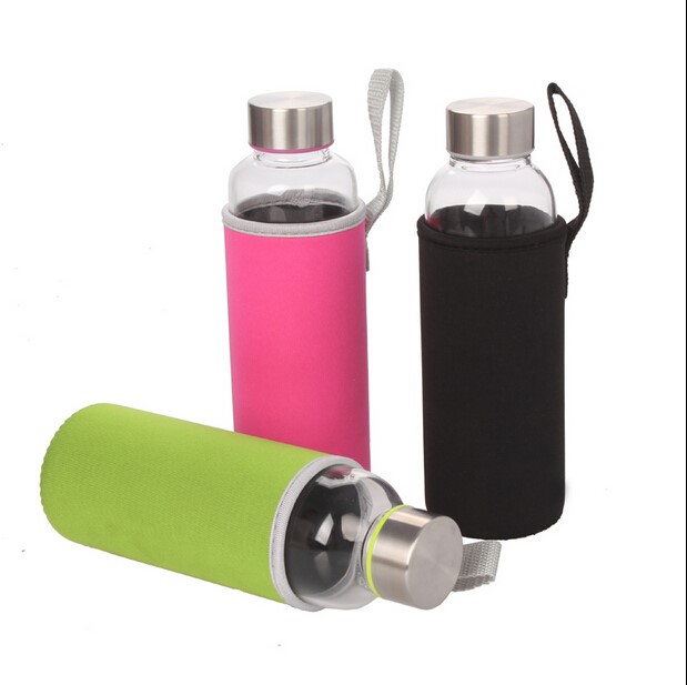 Wholesale Custom Eco-friendly Sport glass water bottle heat resistant water bottle