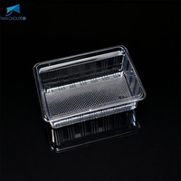 Boîte en plastique PET jetable rectangulaire pour l'emballage sous blister, conteneur pour aliments, fruits et légumes, directement du fabricant