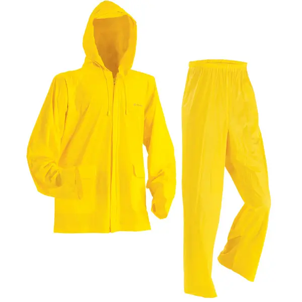 Không Thấm Nước Tái Sử Dụng PVC Mưa Jacket Và Quần Với Logo Mưa Phù Hợp Cho Công Việc Ngoài Trời