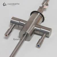 Robinet purificateur d'eau chaude et froide en acier inoxydable 304 pour système de filtration d'eau potable
