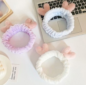 Nuovo stile inverno cervo angolo fasce elastiche per capelli peluche pino stretto viso fasce per capelli lavaggio fasce per le donne accessori per capelli - Product Image 4