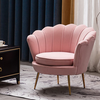 Fauteuil à cadre en bois massif de luxe, canapé simple Love trois places en velours rose bleu vert gris