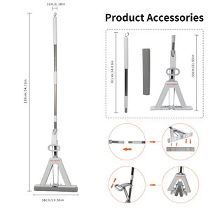 Holamopa מקצועי כיתה ספוג ללא ביד מקצועי ניקוי הרצפה עם תחזוקה קלה המיועד ראש ספוג - Product Image 2
