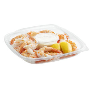 Ensaladera cuadrada de gran capacidad de 1450CC, contenedor de PET transparente reciclable de dos piezas al por mayor, multiusos para almacenamiento de fideos - Product Image 2