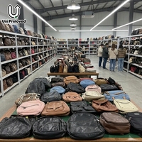 Sacs d'occasion A16 en balles, sacs à dos en cuir PU pour femmes, lots en gros d'usine, sacs mixtes de seconde main, 40 pièces par boîte, lots en vrac
