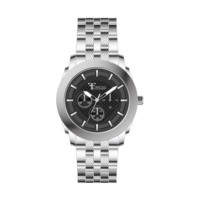 Montre pour hommes Urban Pioneer avec mouvement à quartz à bande métallique texturée