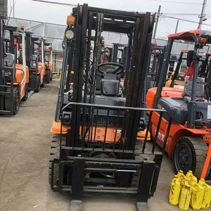 Zlin Strong Power Construction Equipment Fd30 Model Used 3ton Diesel Forklift Truck Single Stage Mast Hainan Origin Cheap - Product Image 2