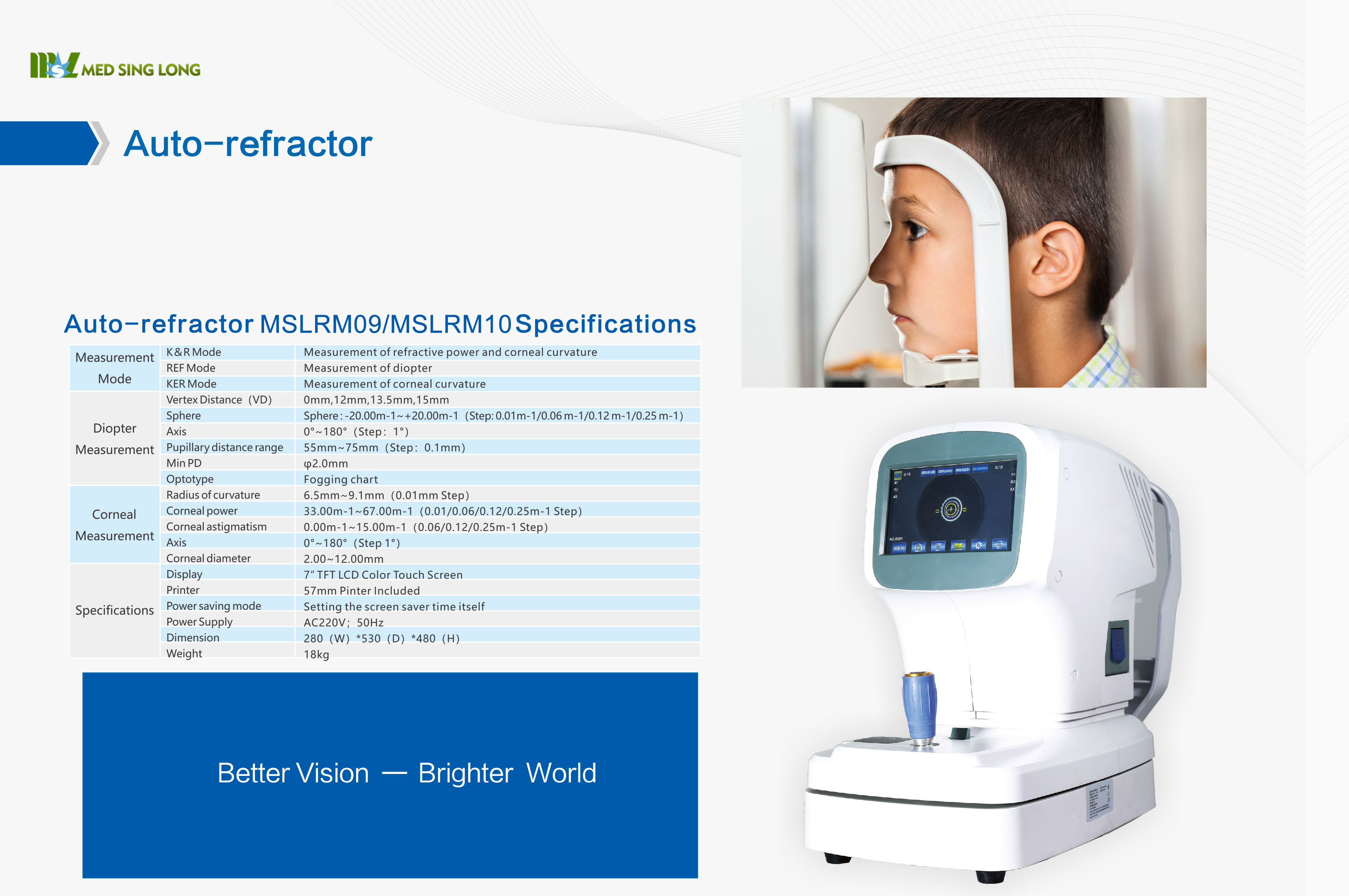 Refractómetro Automático Digital Portátil de Optometría de Alta Precisión Equipo Óptico Clínico Con Queratómetro B.S.D.RM10