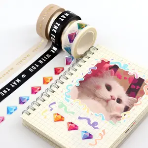 Custom Print Full Colored Journaling Dairy Decoration Washi Paper Masking Washi Tapes