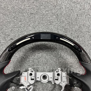 Volante de coche de carreras LED para <span class=keywords><strong>LEXUS</strong></span> <span class=keywords><strong>LX</strong></span> <span class=keywords><strong>570</strong></span> GS350 ES350 RX350 2016 2017 2018 <span class=keywords><strong>2019</strong></span> 2020 volante de fibra de carbono - Product Image 3