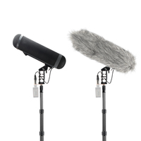 Kit de microphone canon E-IMAGE BPMK2 avec support antichoc et pare-brise, et étui de protection