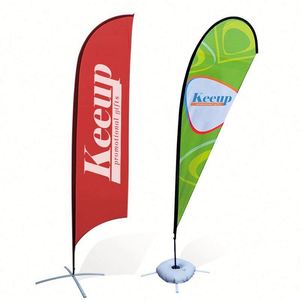 Factory Direct Custom Double Sided Printing Outdoor Advertising Flag Banner <b>Backpack</b> With Flag Stands - Product Image 2