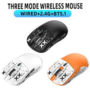 เมาส์เกมมิ่ง HXSJ-T68Pro 3 โหมด น้ำหนักเบา ออกแบบตามหลักสรีรศาสตร์ แบตเตอรี่แบบชาร์จได้ 500mAh เซ็นเซอร์ PAW3311 ออปติคอล อีสปอร์ต <span class=keywords><strong>7</strong></span> ปุ่ม USB-C สำหรับแล็ปท็อป มีสินค้าในสต็อก - Product Image 4