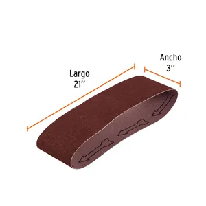 Scatola con 5 unità 1 nastro di levigatura 3x21 'per graniglia di legno 100 in confezione da 5 - Product Image 2