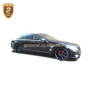 Kit carrozzeria in stile Lornser per <span class=keywords><strong>Mercedes</strong></span> <span class=keywords><strong>Benz</strong></span> <span class=keywords><strong>S</strong></span> Class <span class=keywords><strong>W221</strong></span> 2006-2012 paraurti anteriore in fibra di vetro minigonne laterali paraurti posteriore parafango - Product Image 5