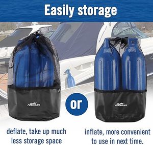 Bootfender 4-pack bootbumpers met 4 touwen, bootbumpers voor pontonbootfenders opblaasbaar - Product Image 4