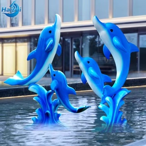 Statua Gigante Personalizzata in Fibra di Vetro a Grandezza Naturale di Pesce Marino, Delfino, Balena per Esterni - Scultura in Fibra di Vetro per il <span class=keywords><strong>Mondo</strong></span> Marino - Product Image 5