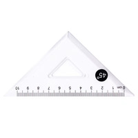 Promotionnel 15cm 20cm 30cm Règle En Plastique Ensemble Étudiant Maths Géométrie Ensemble Carrés Triangle Règle Rapporteur pour L'école